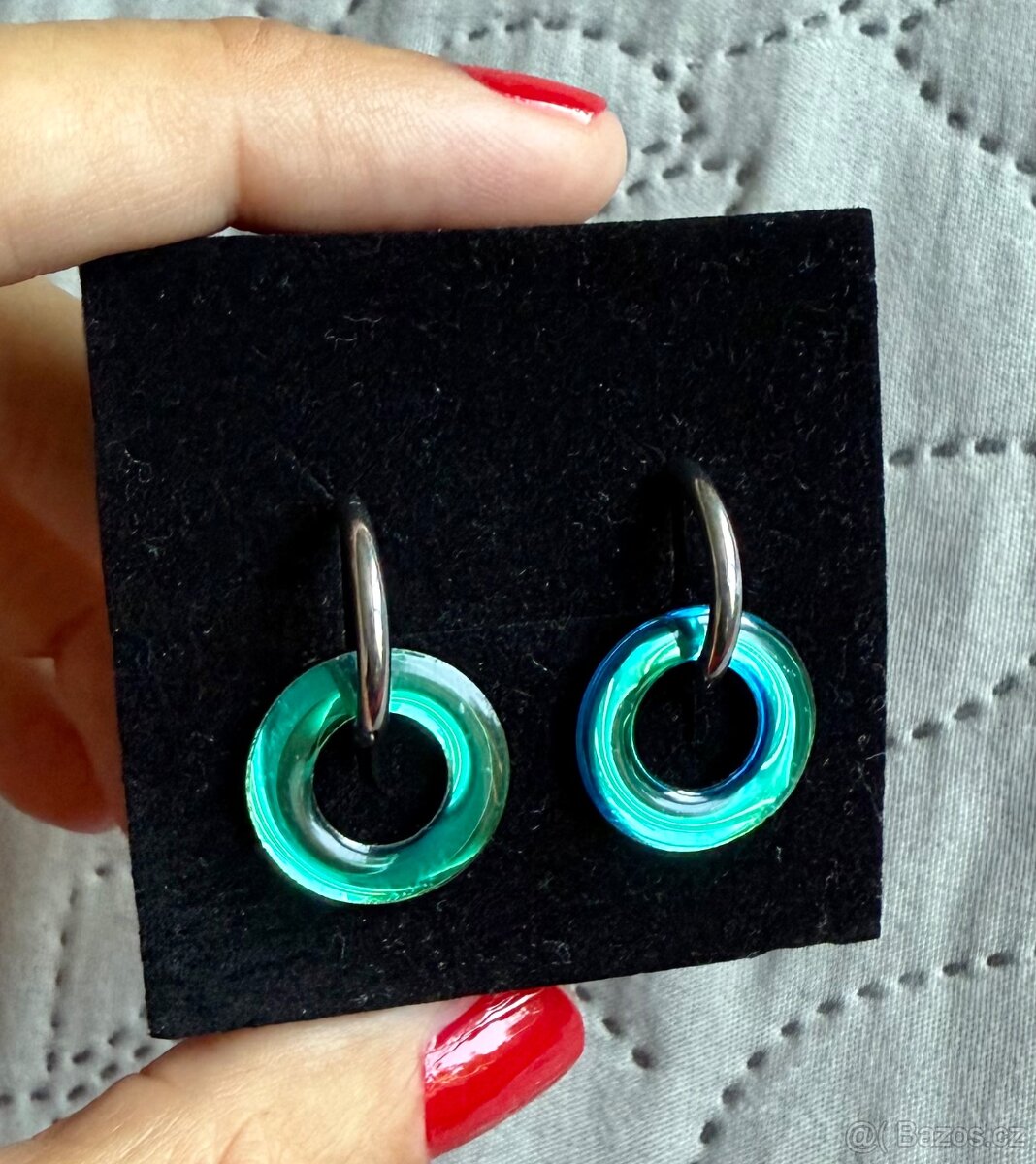 Orig. veselý set přívěsek + náušnice, chameleon, sleva. - 9