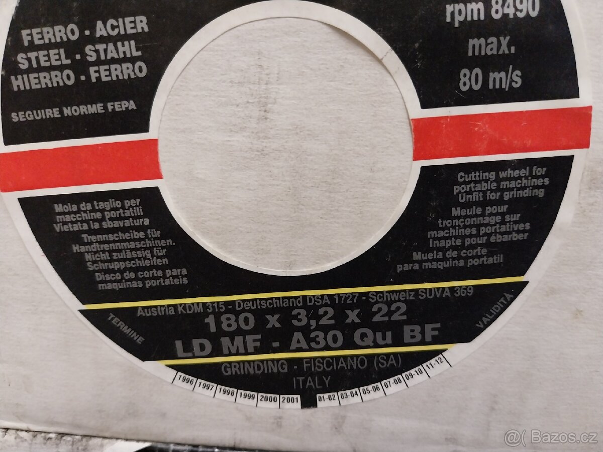 GRINDING řezné a brusné kotouče na kov. - 9