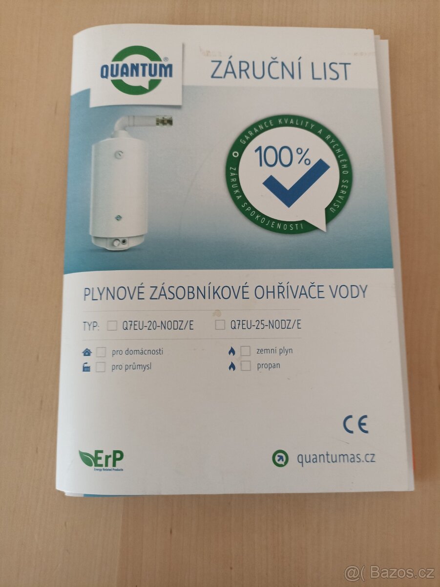 Plynový bojler Quantum 75 l - 9