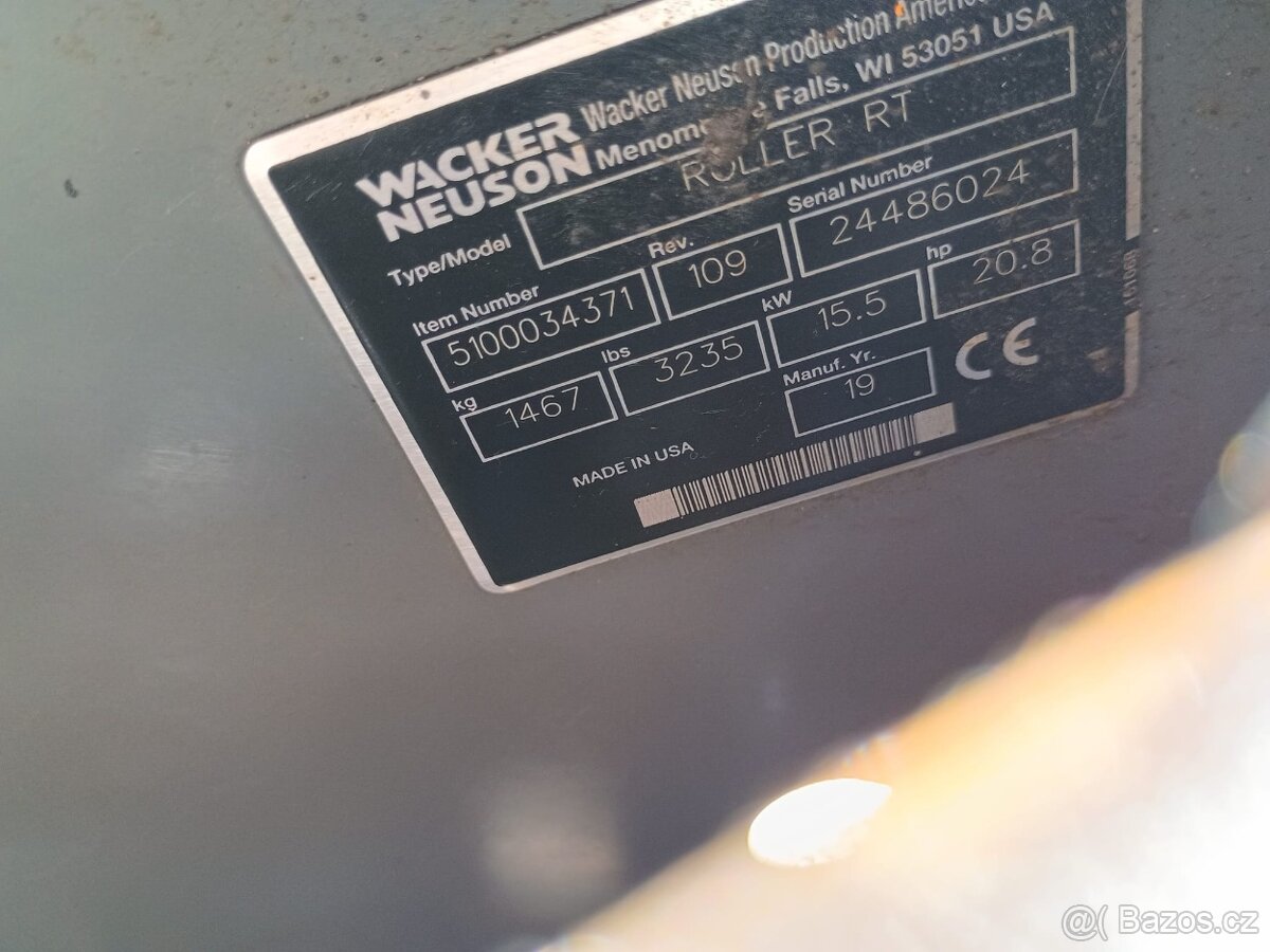 Ježkový válec Wacker Neuson RTX83SC3, RT82 Bomag - 9
