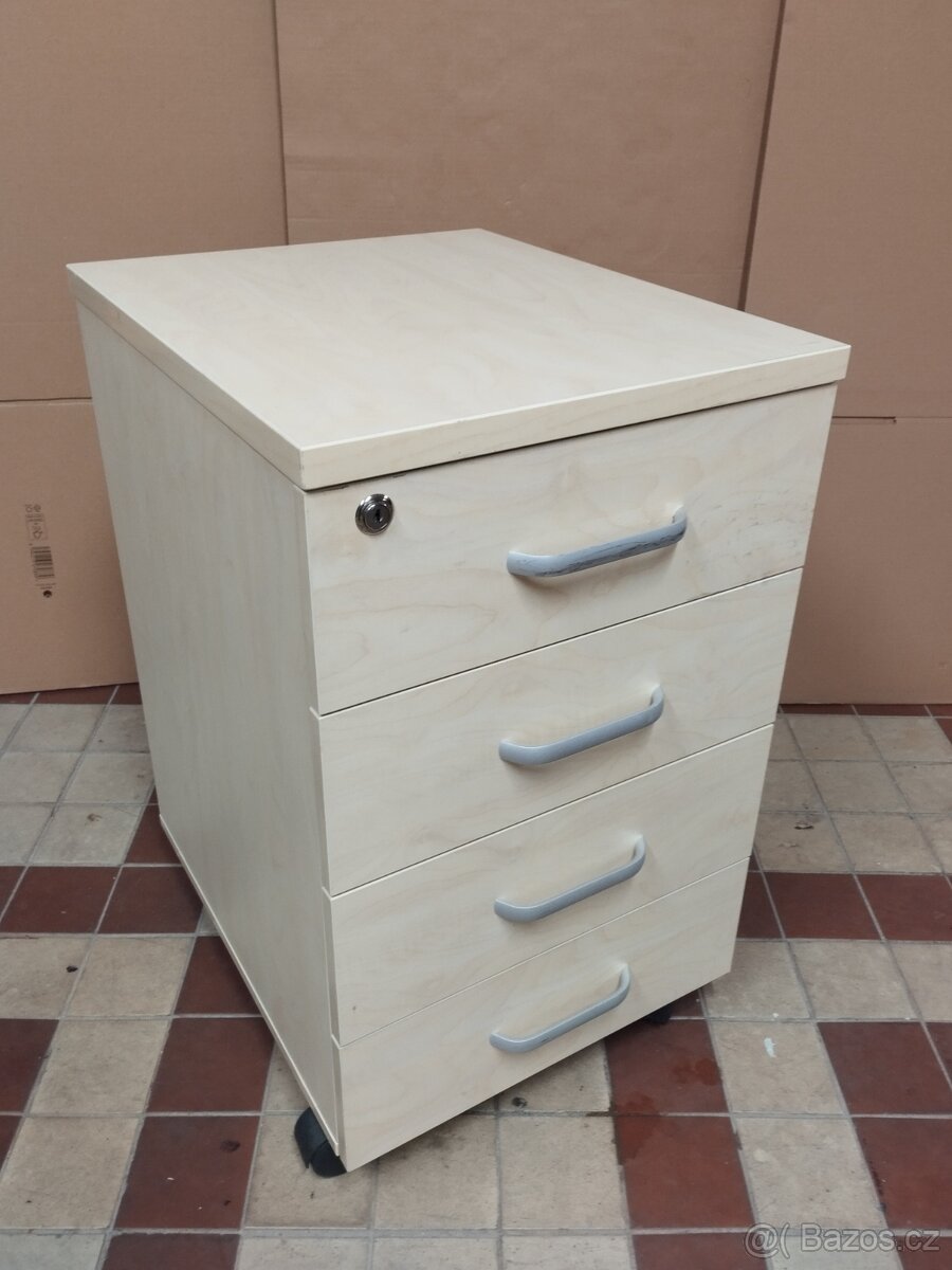 Kancelářský stůl, kontener a skříňka na šanony MIRELLI - 9