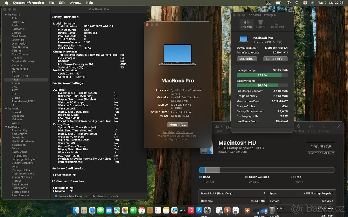 Apple MacBook Pro 13" 2019/Touch Bar, 8Gb/256Gb - 9