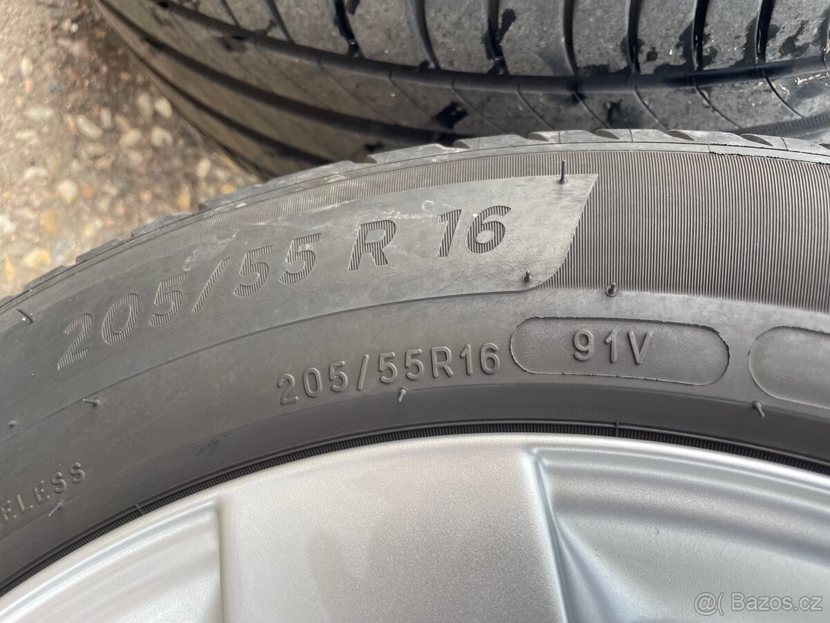 Mercedes ALU kola 5x112 16”+ letní pneu dvourozměr - 9