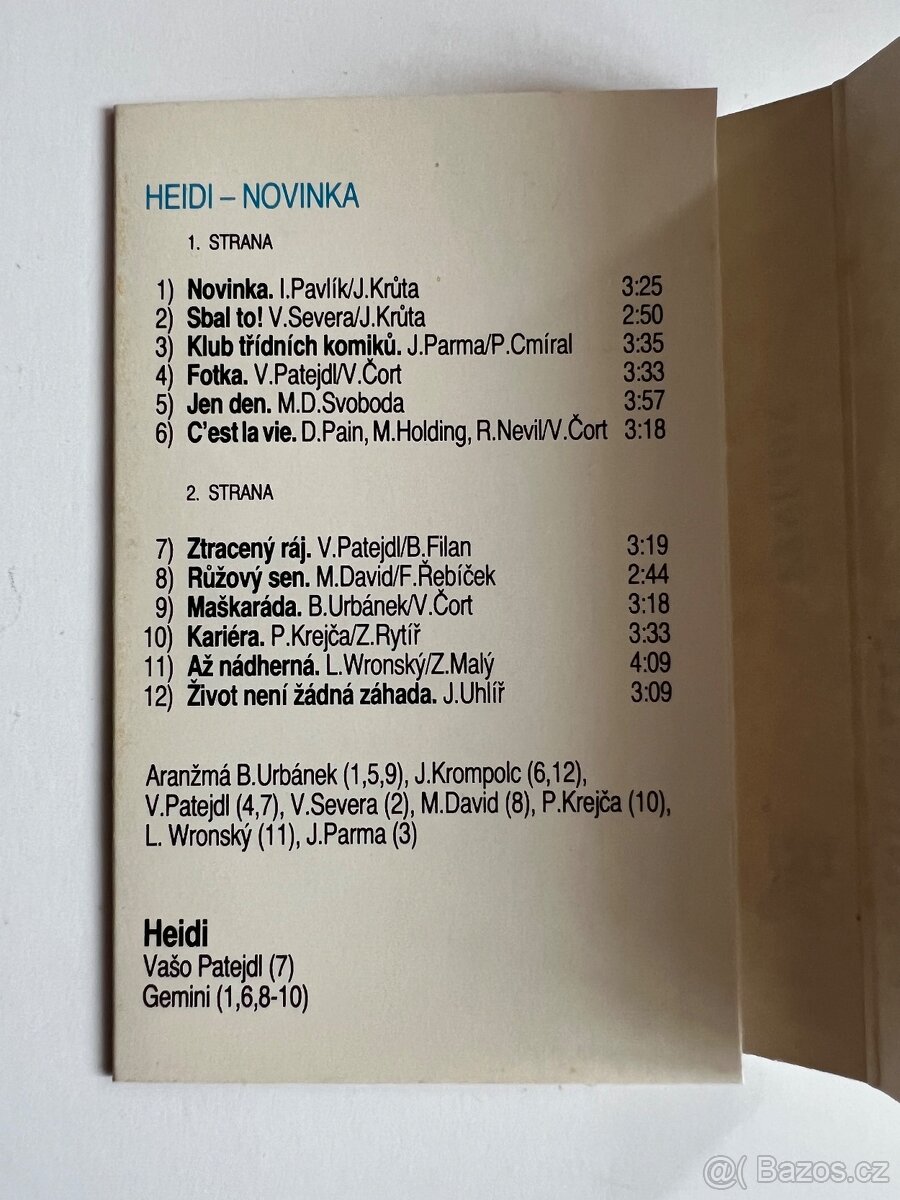 Heidi - Novinka 1989 Supraphon - 9