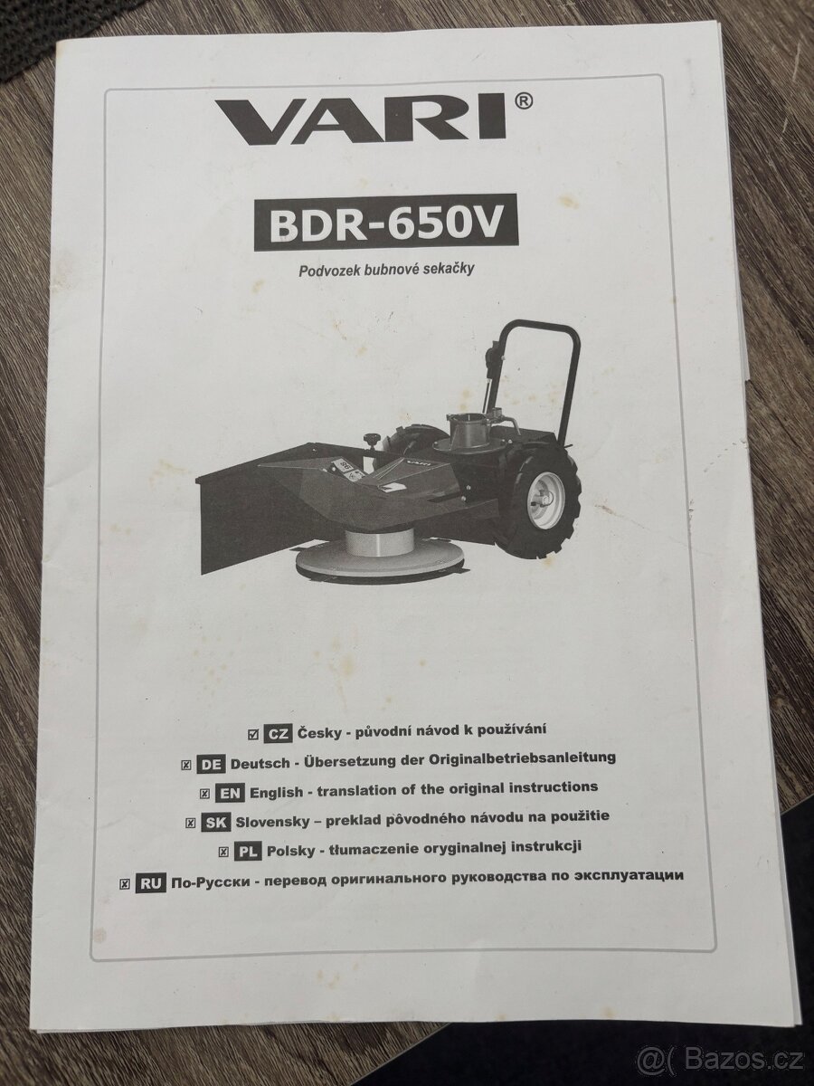 Bubnová sekačka VARI BDR-650V - 9