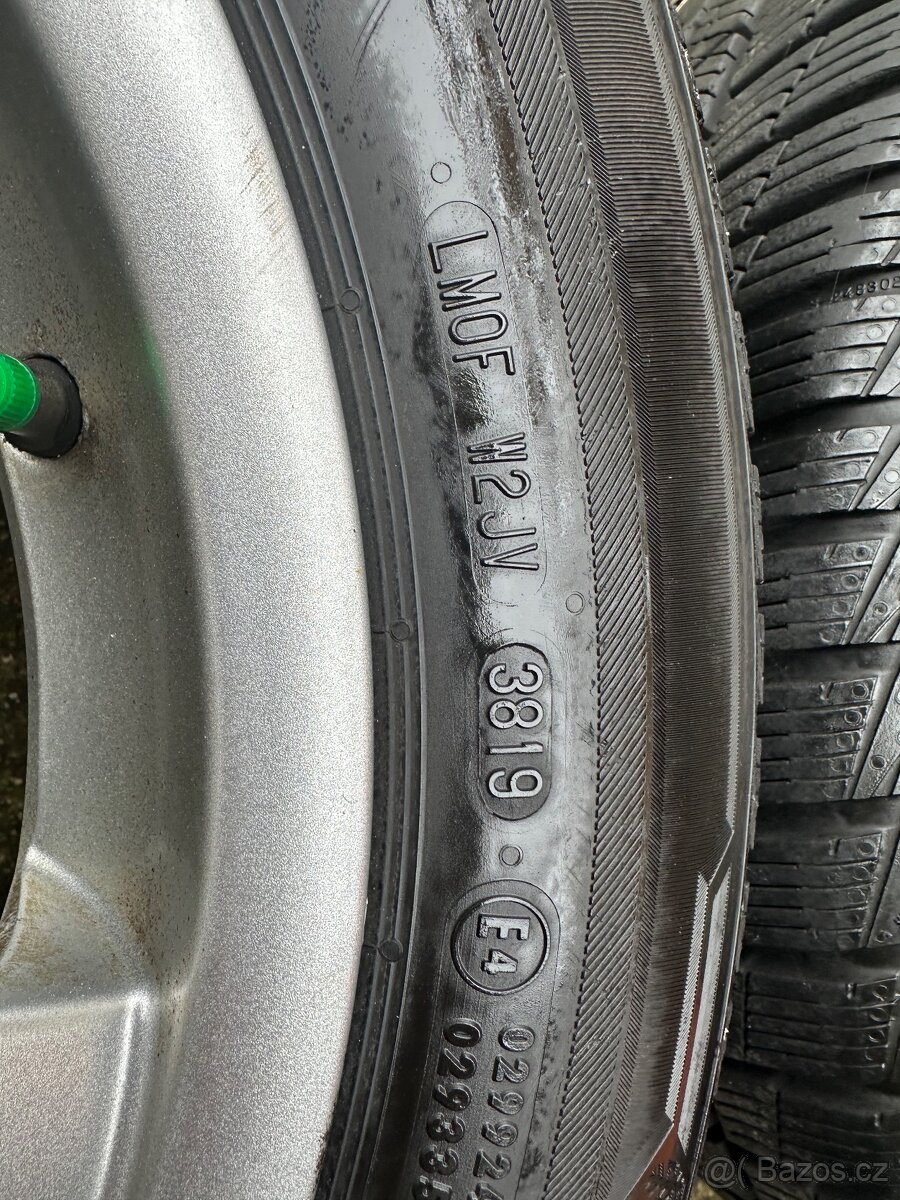 Alu kola Borrbet 5x122 r16, zimní pneu 205/55/16 - 9