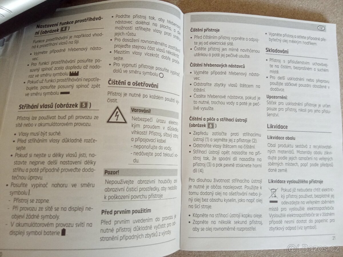 Prodám zastřihovač vlasů SWITCH ON HT-D0201 - 9