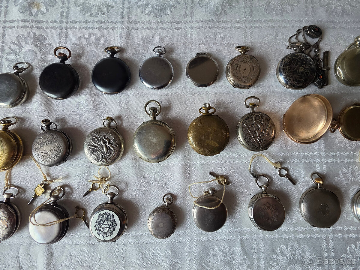 Staré kapesní hodinky. - 9
