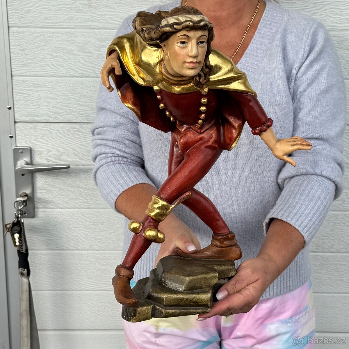 Souprava všech 10 soch Moriskentänzer velké dřevěné - 9