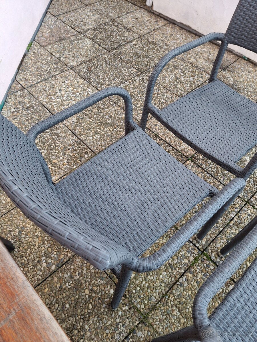 Ratanové židle 4 ks - 9