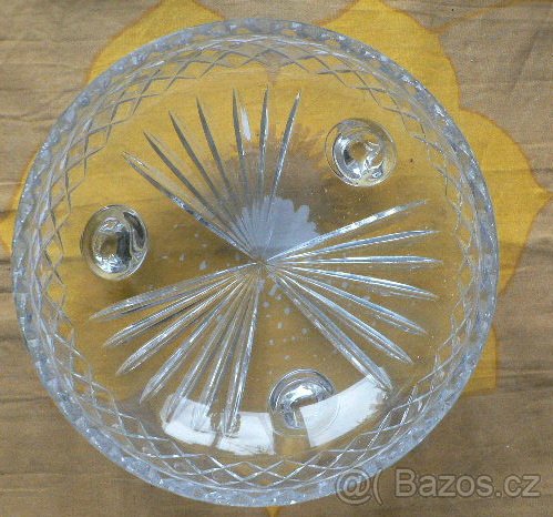 Smaltované sklo +talíř It. + svícen+mísy+ pivní sklo - 9