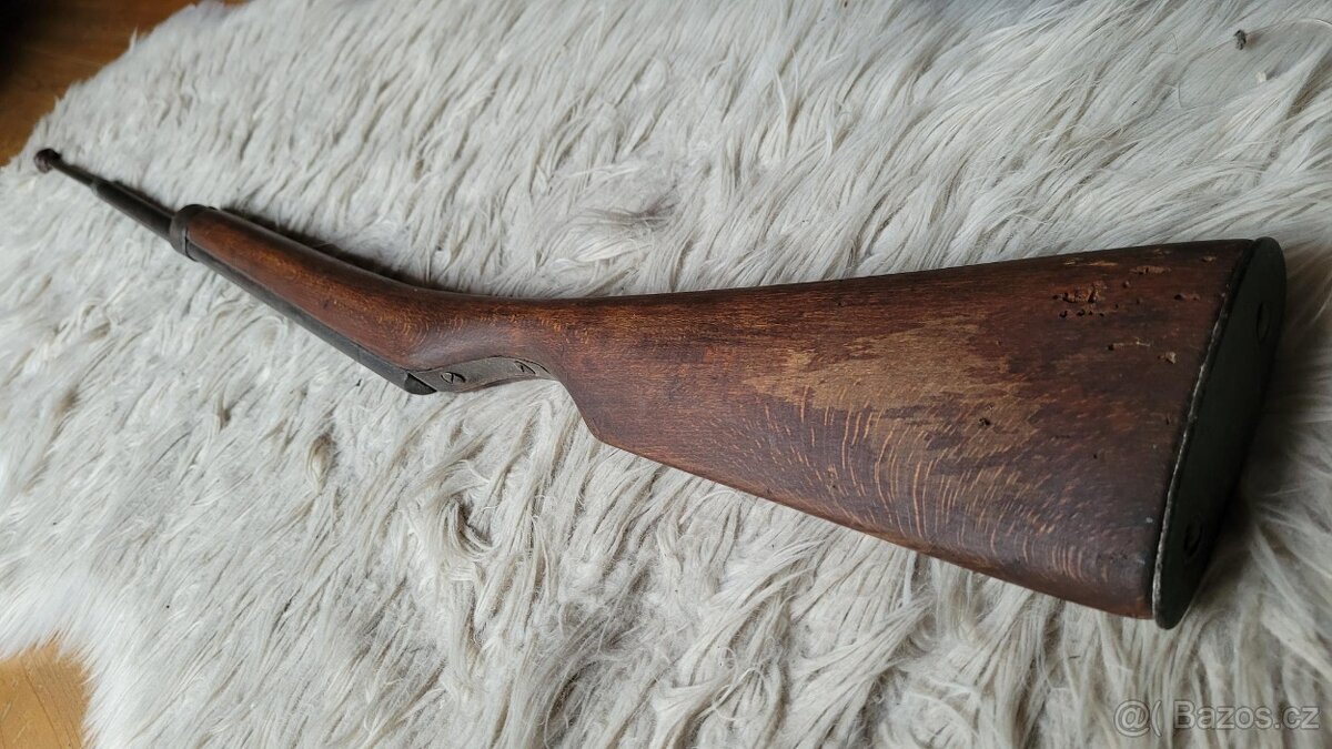 Cvičná puška na Šerm bodákem + učebnice + medaile - 9