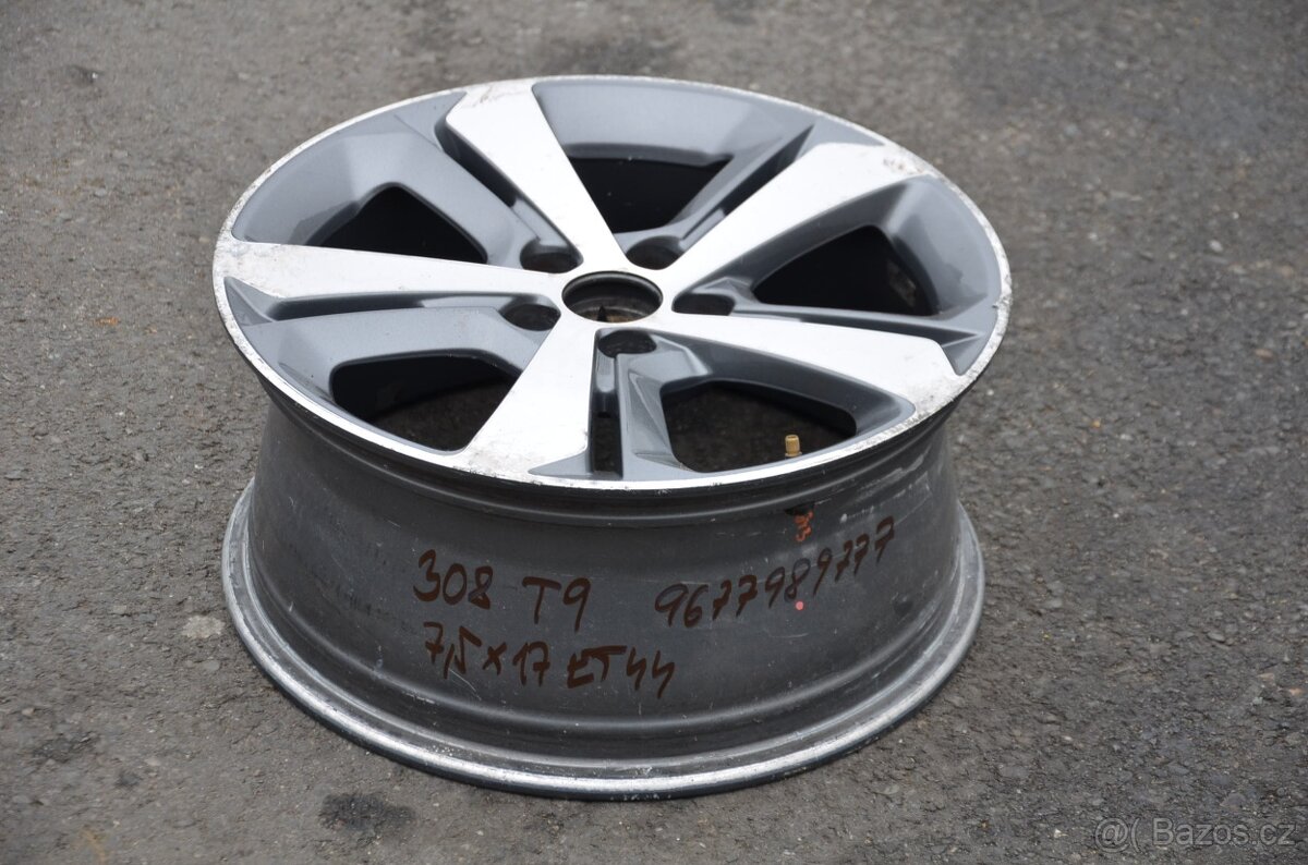 Peugeot 308 II, T9 - originální alu disky, KUSOVKY - 9