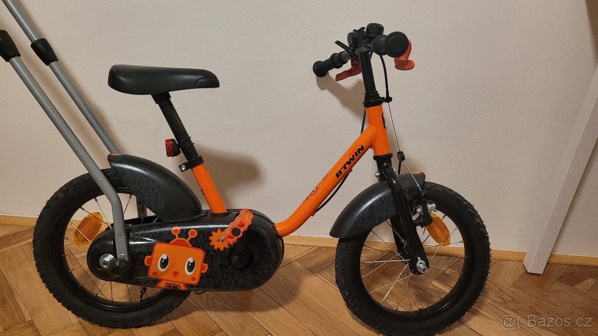 Dětské kolo Btwin 500 Robot 14" + vodící tyč - 9