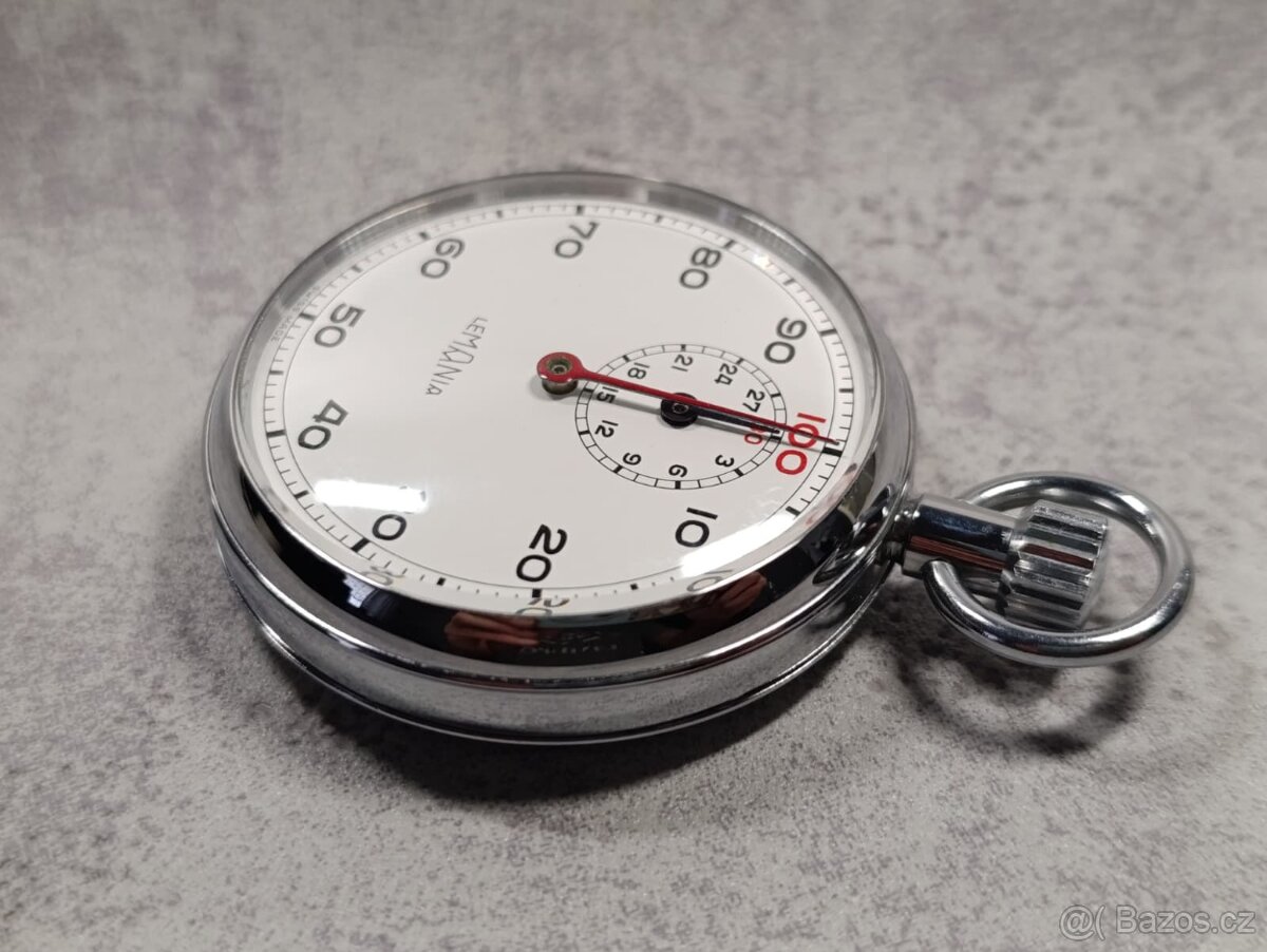 Vojenské dělostřelecké švýcarské stopky Lemania - 9