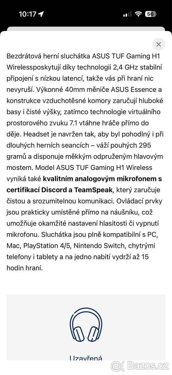 Herni sluchátka asus s mikrofonem - 9