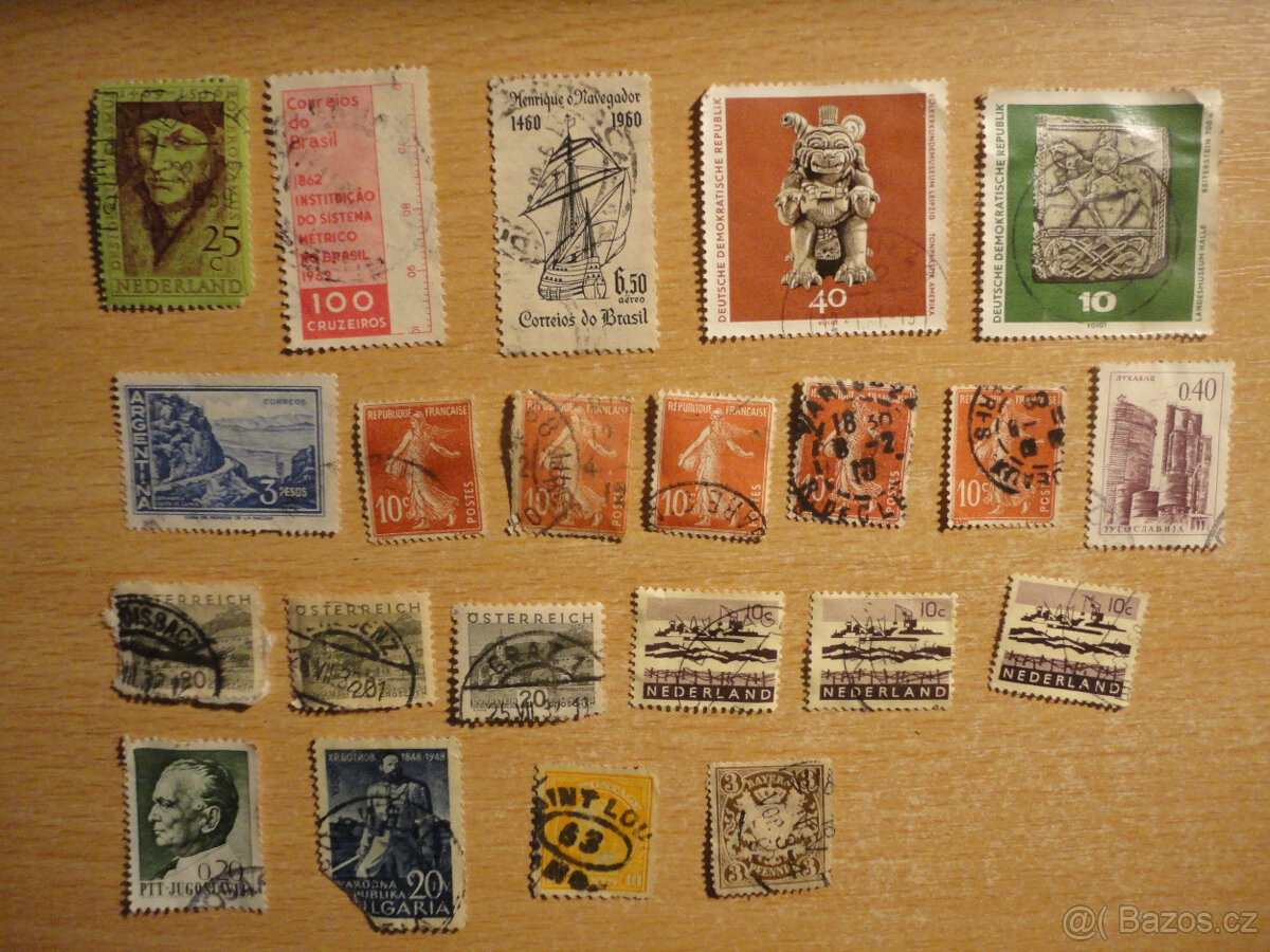 Staré známky - Československo, svět - 9