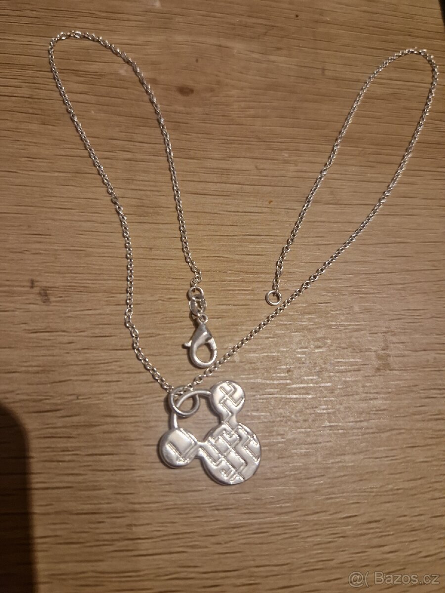 Dámský i dívčí stříbrný náhrdelník 925 Mickey mouse 45 cm - 9