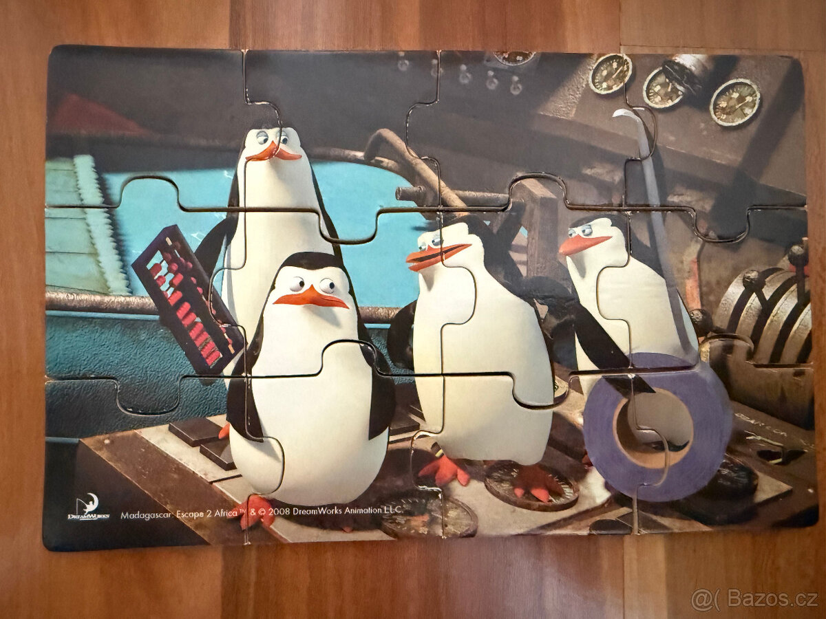 Dřevěné puzzle Madagaskar DreamWorks - 9