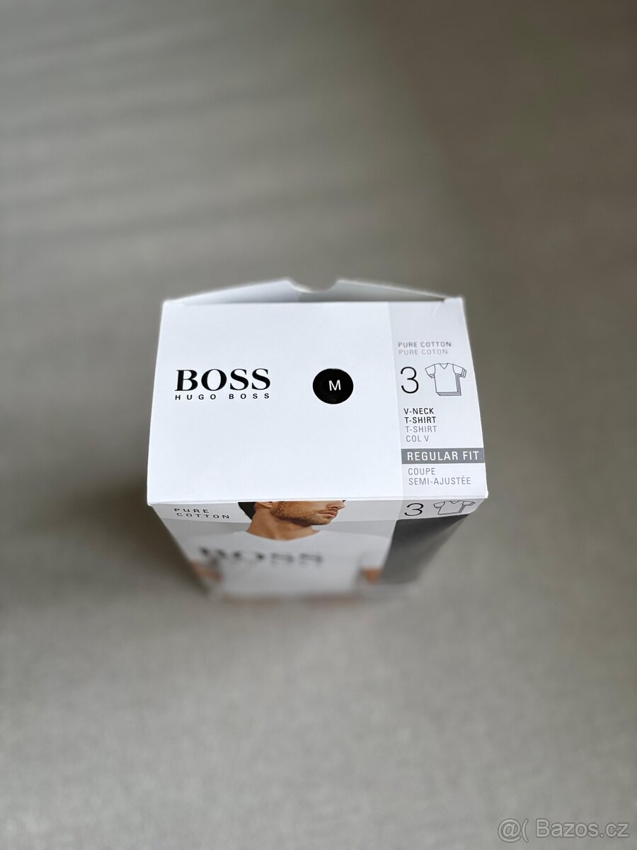 3-pack černé tričko HUGO BOSS - vel. M - 9