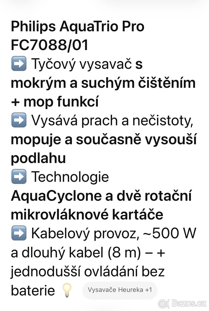 Philips AquaTrio Pro vysavač + mop 3v1 - 9