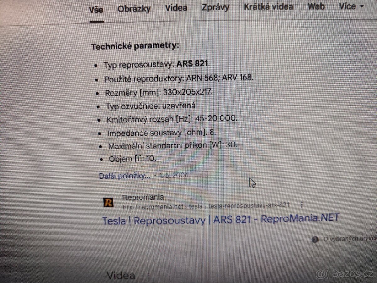 Reproduktory TESLA ARS 821 - 9