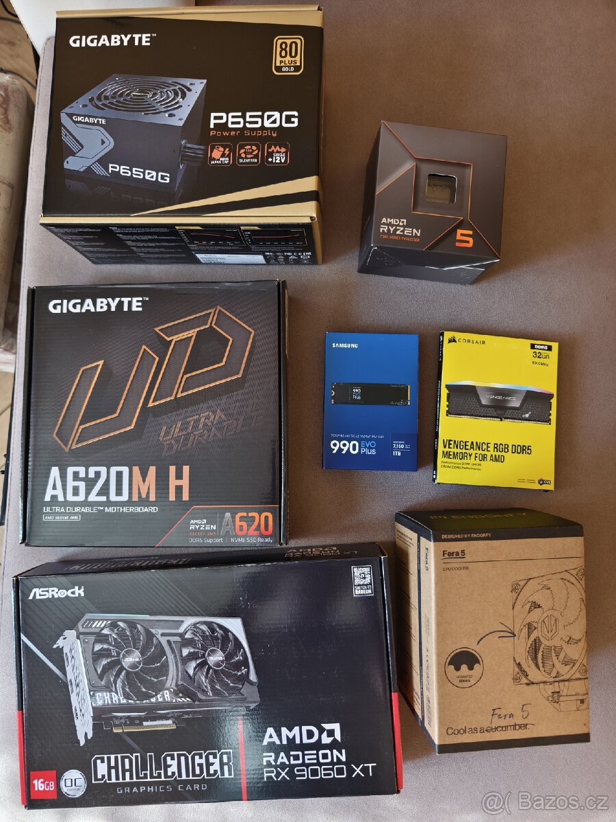 Nové herní PC ryzen 7600/32Ram/9060XT/1TBssd/win11 záruka - 9