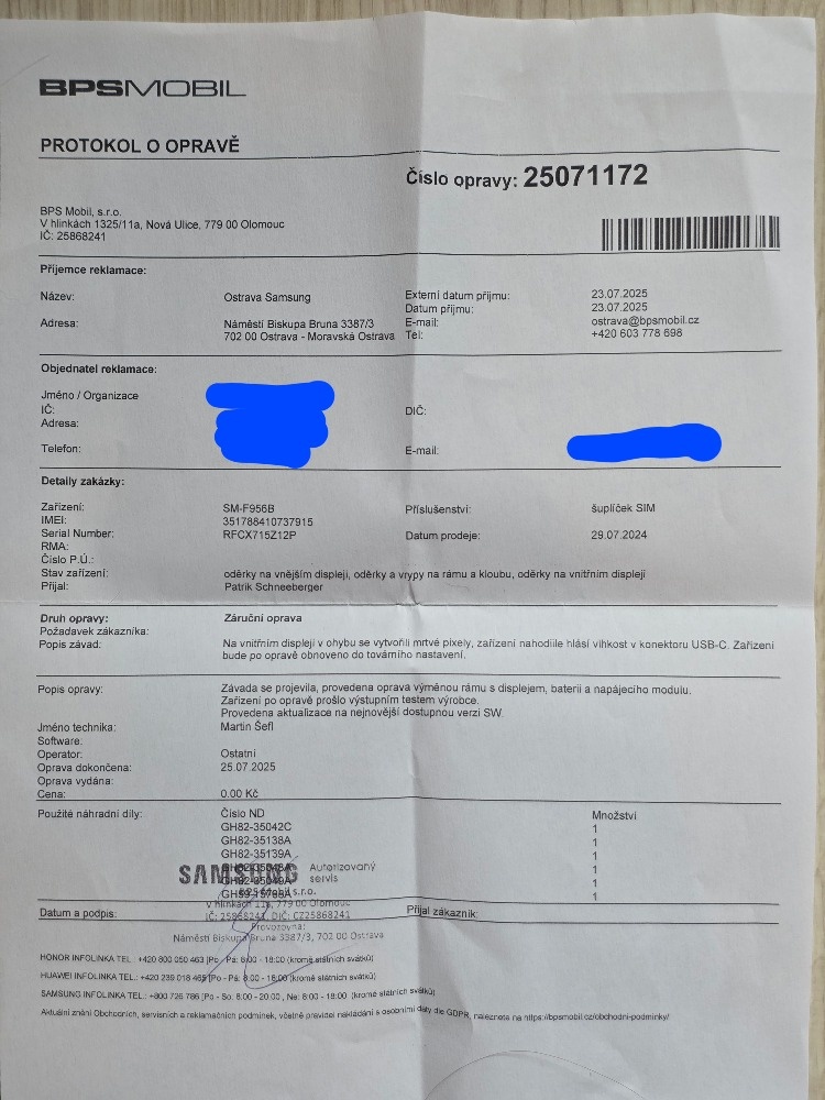 SAMSUNG GALAXY Z FOLD6 || VÝMĚNA ZA IPHONE 17 - 9