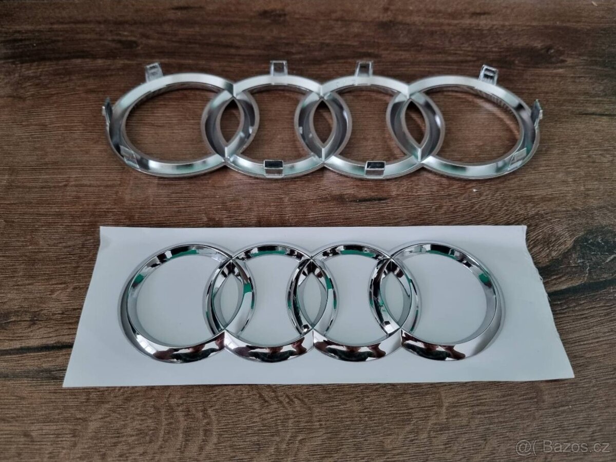 AUDI chromove znaky loga AUDI kruhy - 9