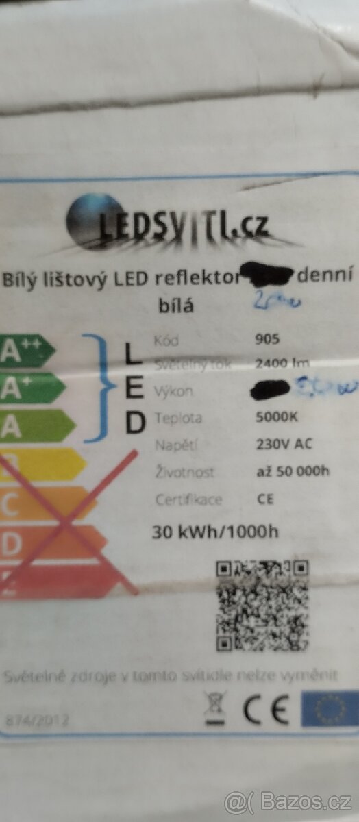 4x bílý lištový led reflektor světlo - 9