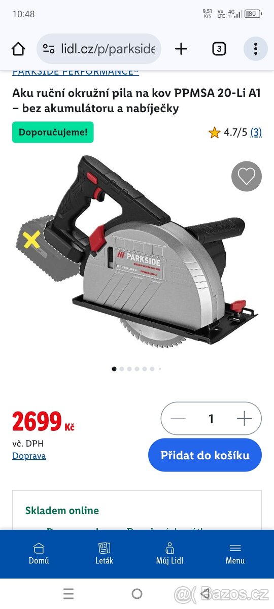 Aku ruční okružní pila na kov PPMSA 20-Li A1 – bez akumuláto - 9