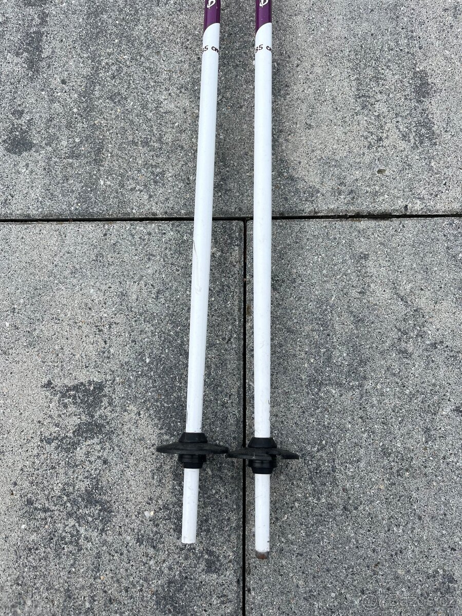 Dětské lyže Salomon + hůlky + lyžařské boty - 9