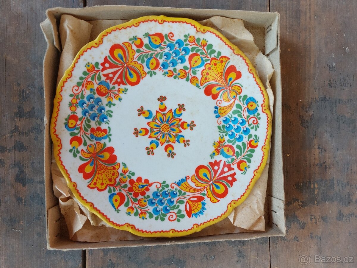 Malovane talire - ruzne druhy - 6 kusu - 9