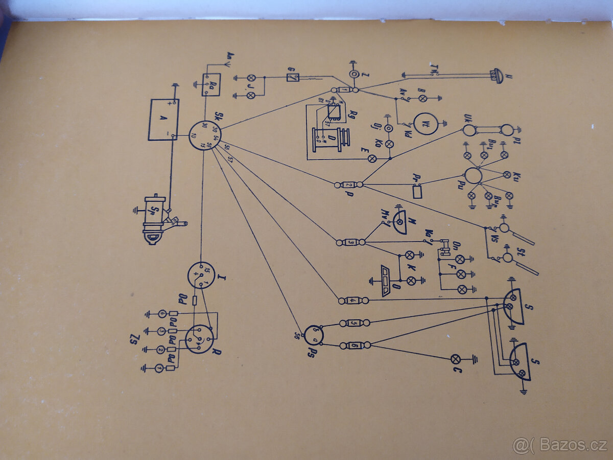 SCHEMATA ELEKTRICKÉHO. ZAP. OS. AUT. I., 1968 - 9