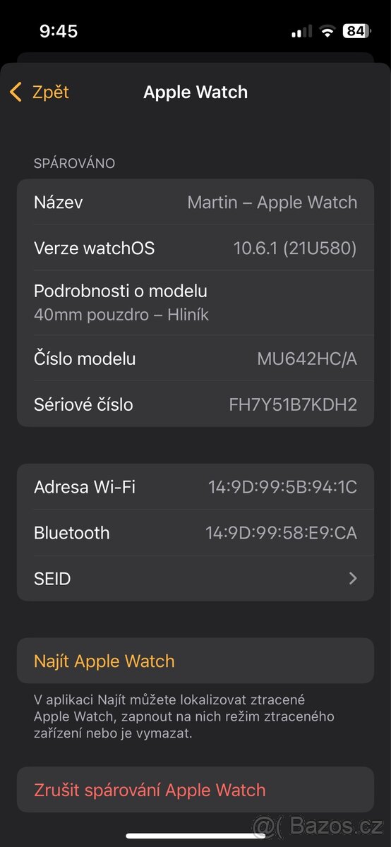 Apple Watch 4 40mm GPS, nová baterie - 9