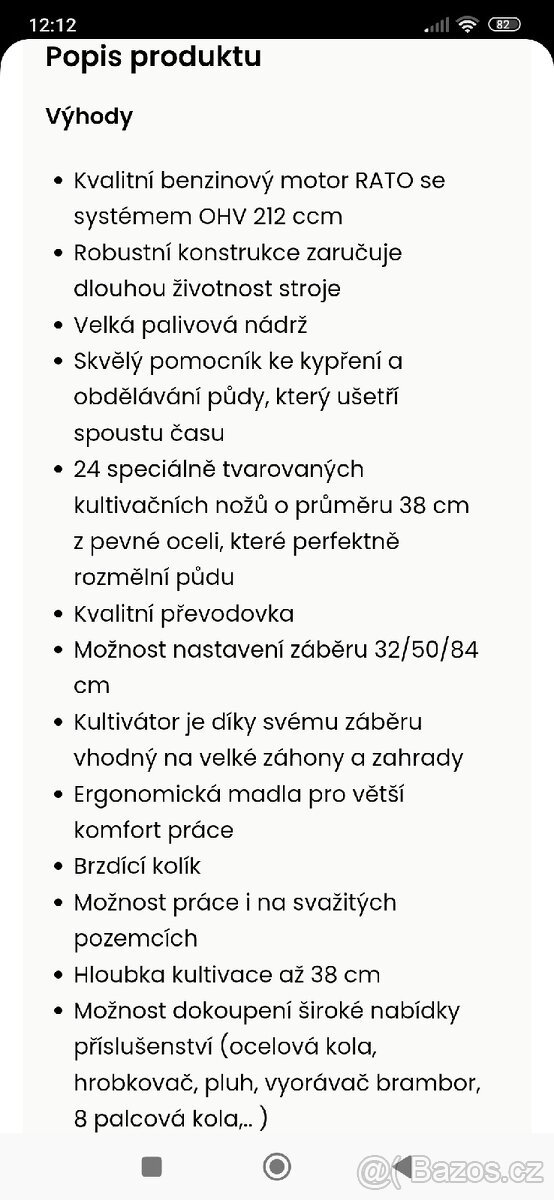 Kultivátor Hecht 785 - 9