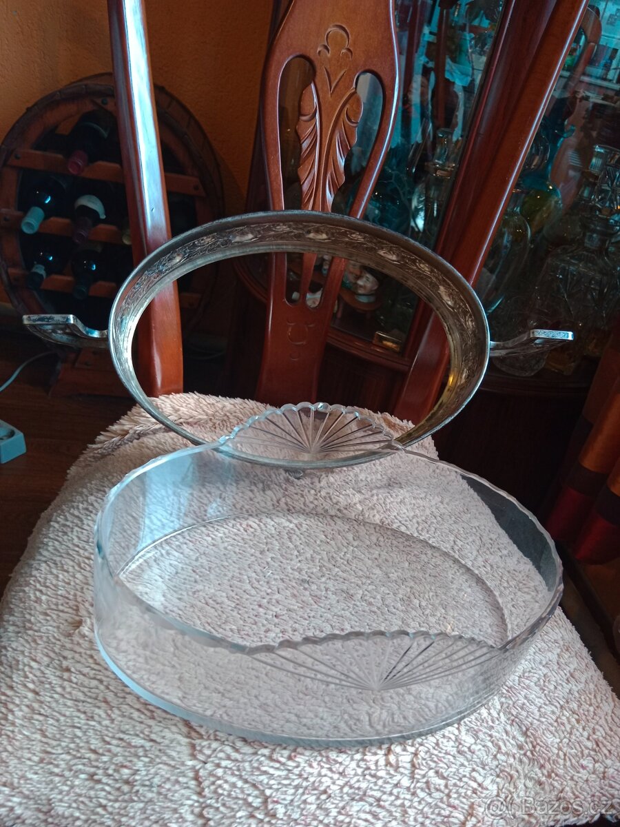 Krásný starožitný málo vídaný secesní nástolec, - 9