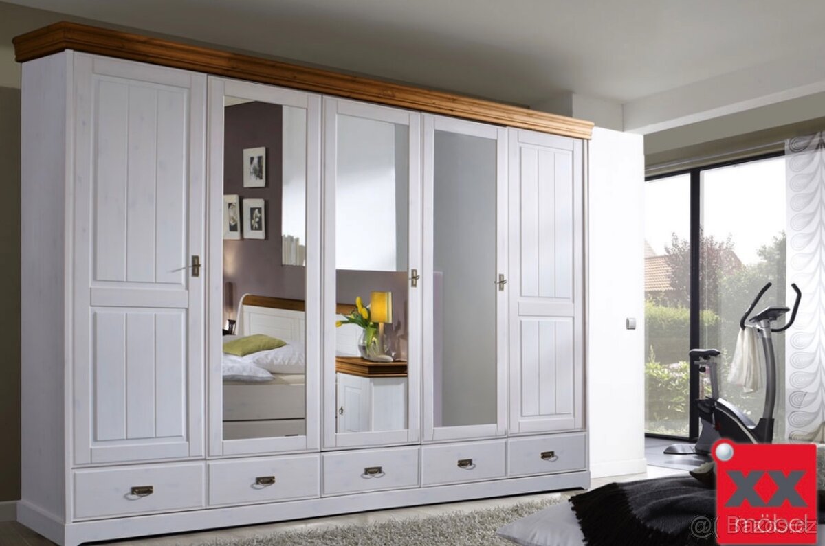 Celomasivní luxusní venkovská ložnice ROMERO se šuplíky - 9