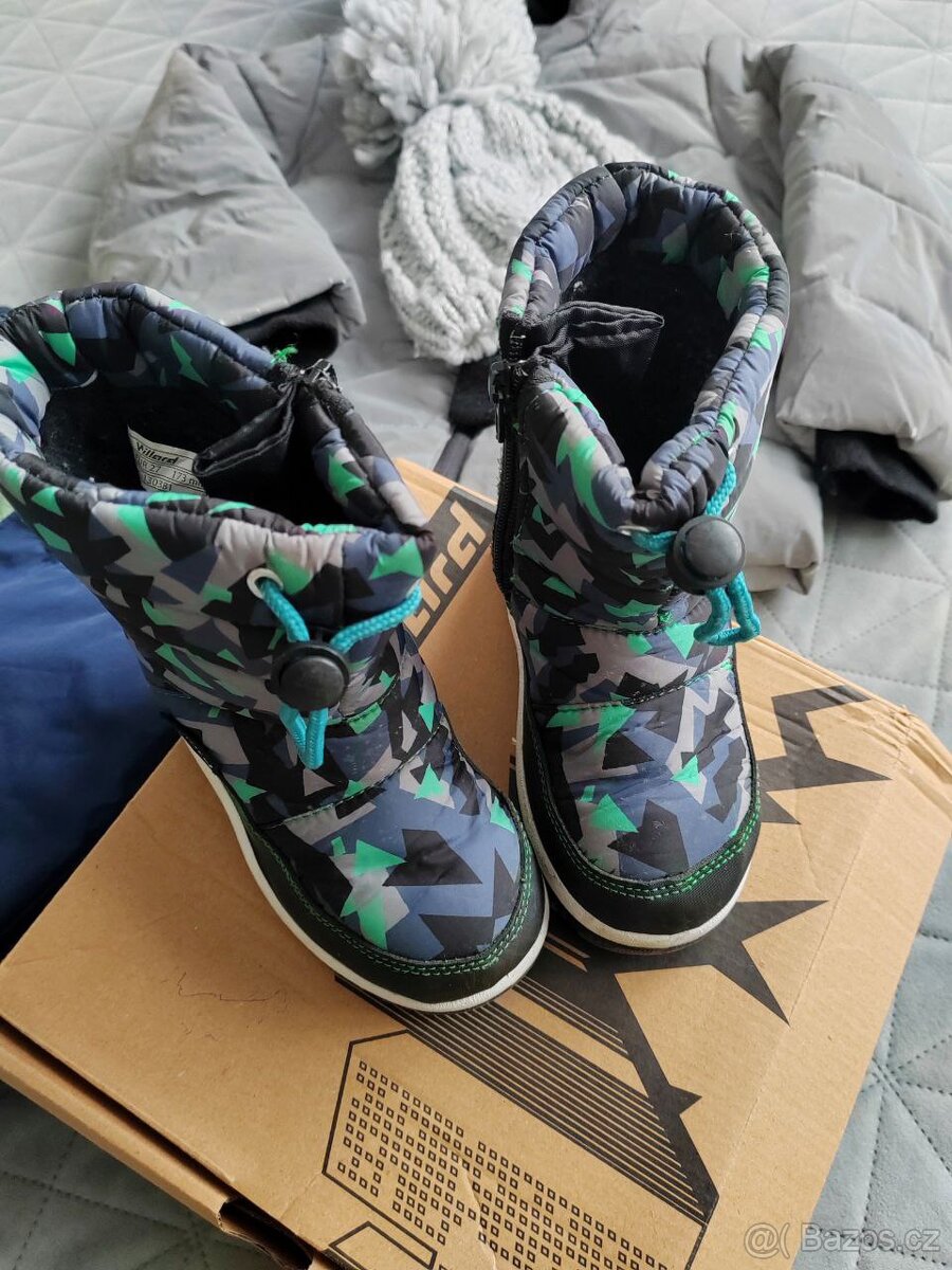 Zimní komplet Lupilu bunda+lyžařské kalhoty a boty vel.27 - 9