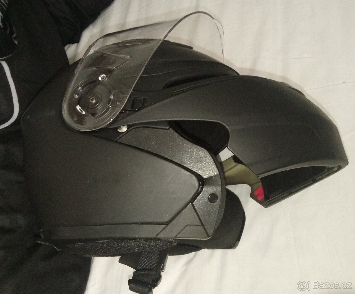 Vyklápěcí přilba Ozone černá matná M - 9