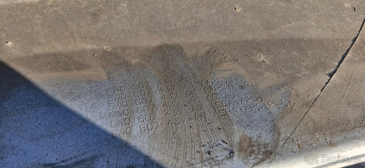 Predni naraznik audi A4 B9 8w facelift maska gril - 9