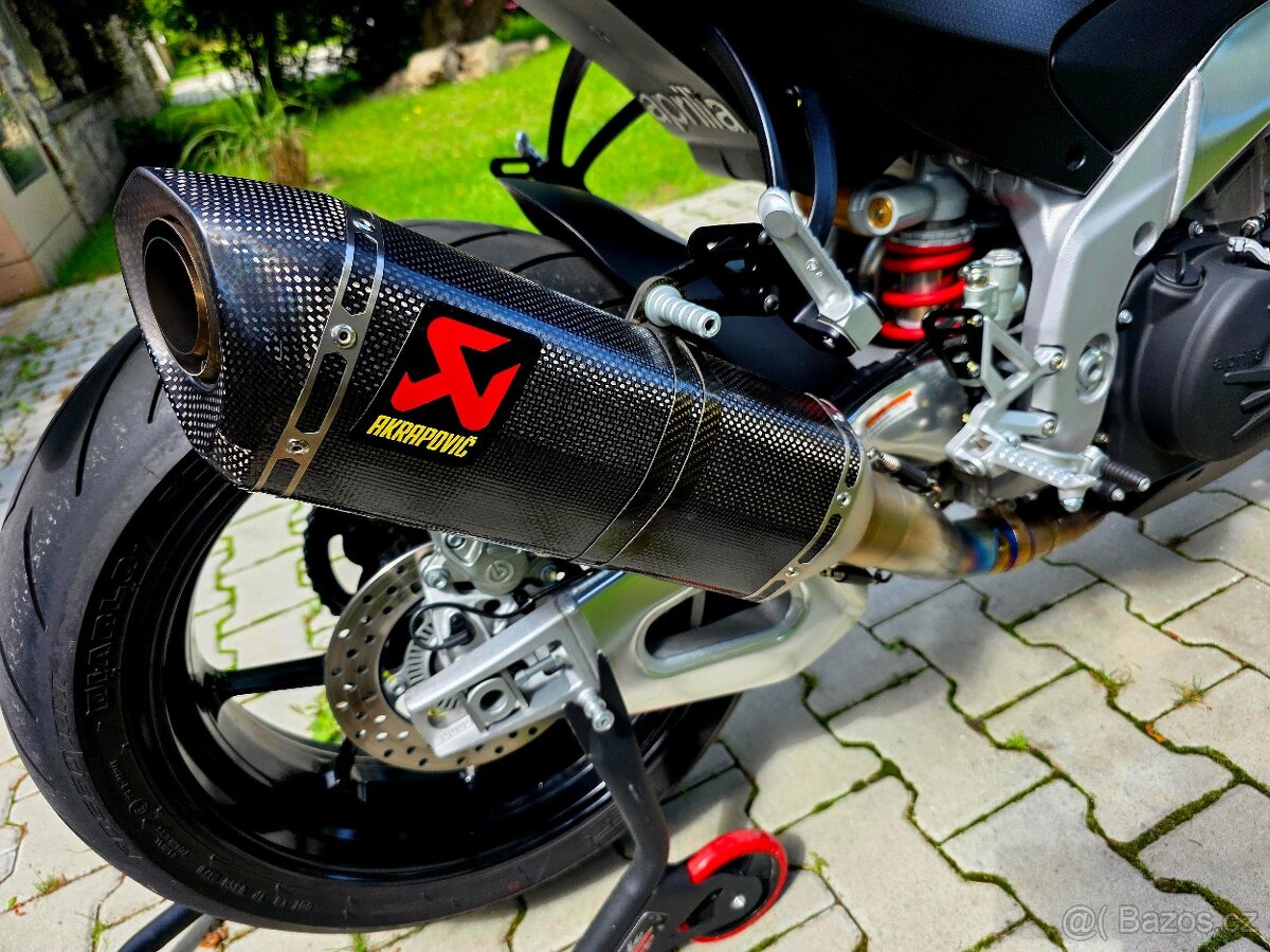 Aprilia Tuono V4 1100RR - ČR, stav nové motorky, Akrapovič - 9