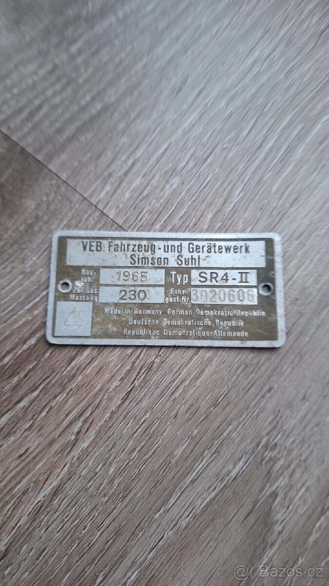 Simson star sr4-2 1965 - 9