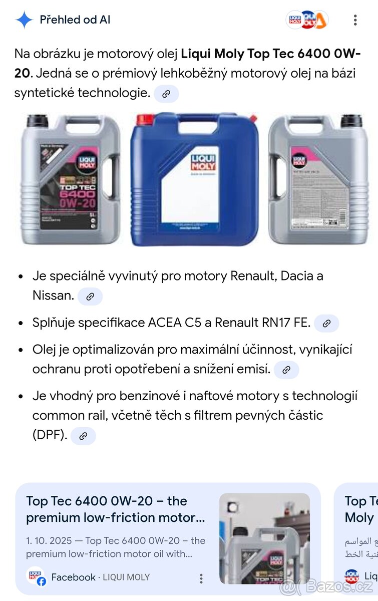 LIQUI MOLY originální oleje RN17FE Renault - 9