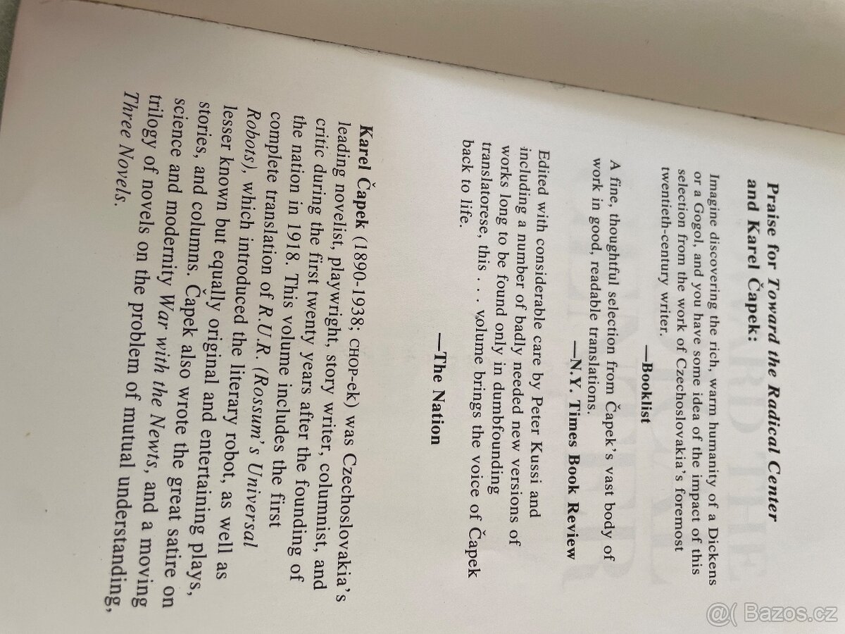 Kniha Karel Čapek- v angličtině - 9