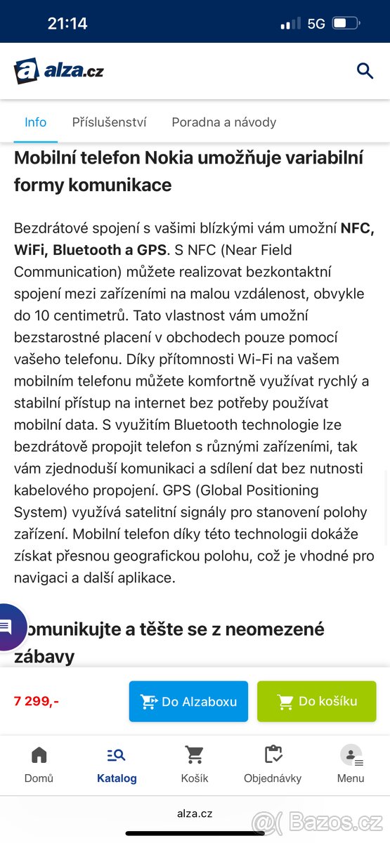 Nokia G60 5G černá 128GB TOP stav - 9