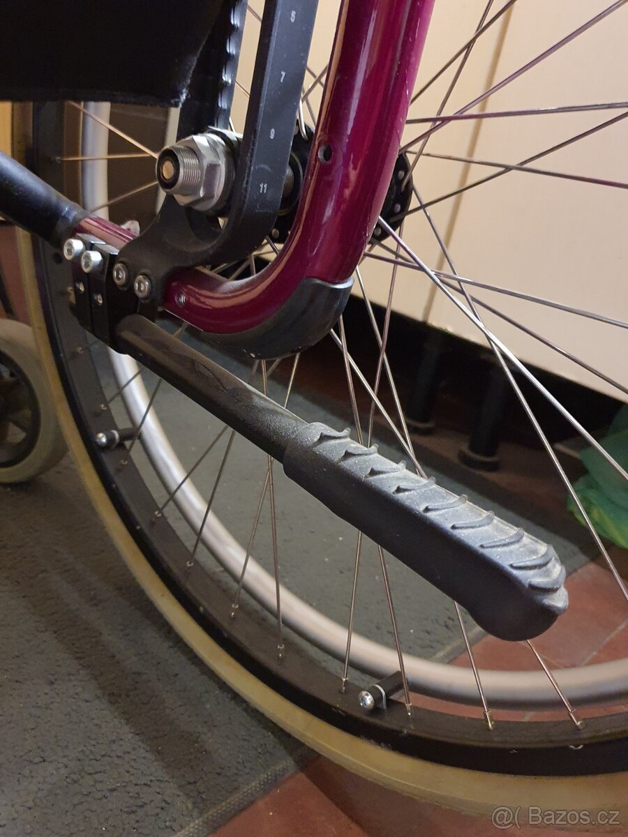 TOP značkový SPORT invalidní vozík PLNÁ KOLA - 9