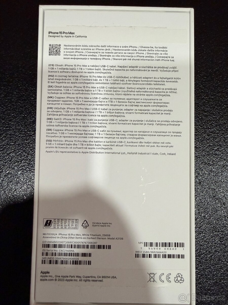 Iphone15 PRO MAX 256 GB bílý - 9