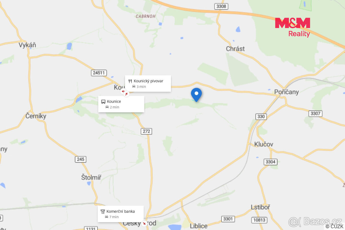 Prodej lesa, 5857 m², Kounice - 9