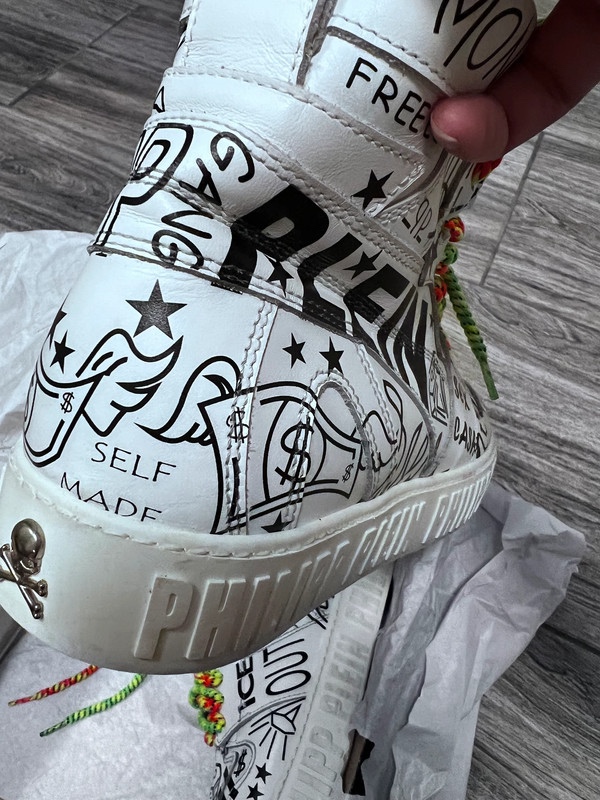 Luxusní kožené boty zn. Philipp Plein vel 40 - 9